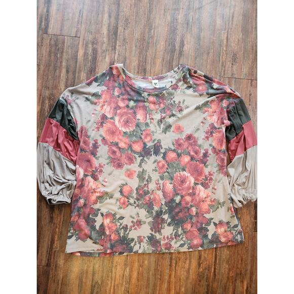 Nwt Sew in Love floral top. Womens size 3x - Picture 1 of 3